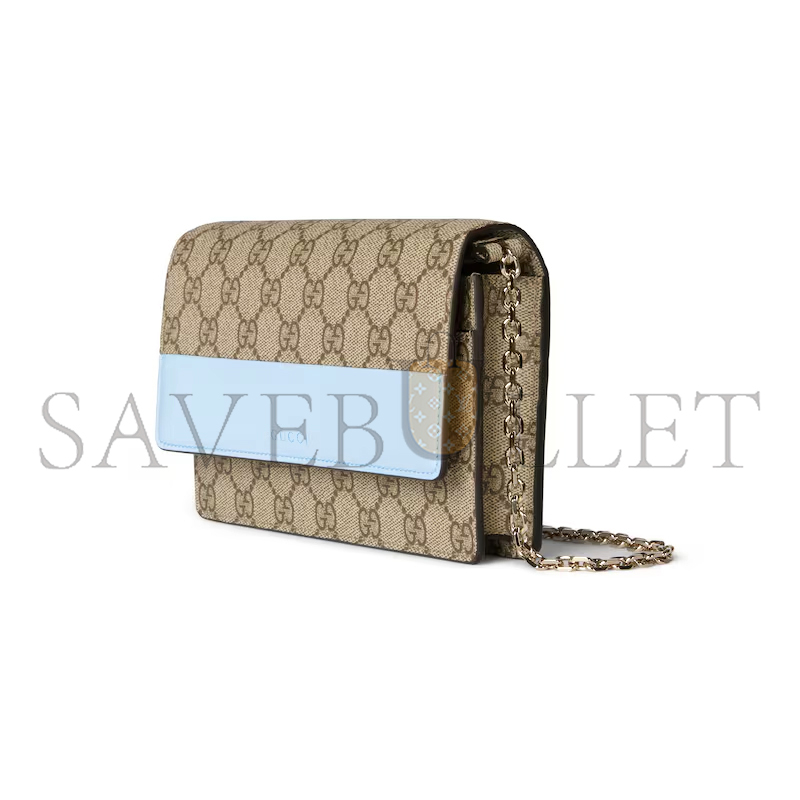 G*u*i gg emblem wallet on chain ‎838151 (20*13*4cm)